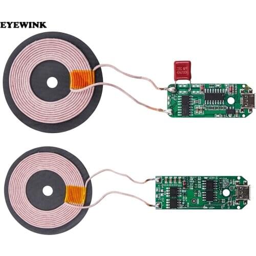 1pcs universal Portable 5W Qi Fast Charging Wireless Charger PCBA DIY standard Accessories transmitter module coil circuit board