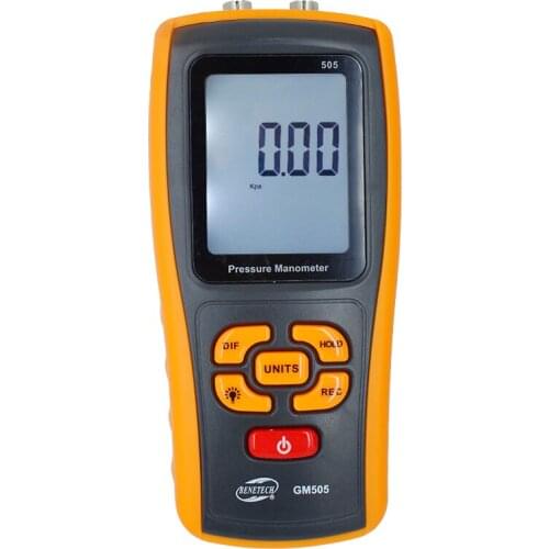 High quality pressure measuring instruments with thirteen selectable units manometer pressure gauge for sale GM505