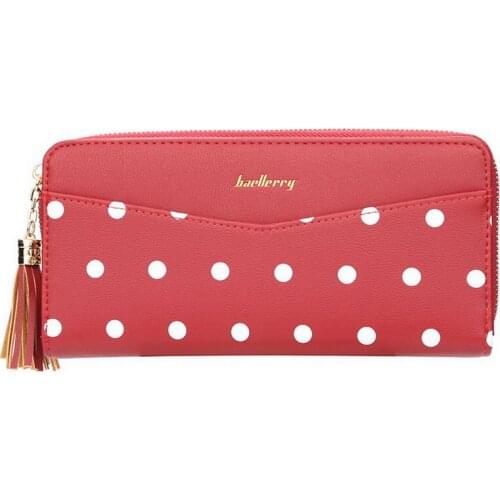 Women PU Tassel Wallet Long Purse Phone Credit Card Holder Large Capacity New