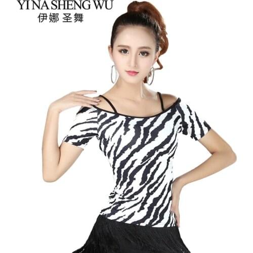 1 Pc Newest Latin Dance Practice Top Dance Practice Clothes Modern National Standard Dance Practice Clothing Long Short Sleeves