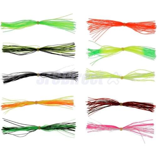10 Bundles/300pcs Fly Tying Threads Skirts Straps for Fishing Flies Lures Bionic Beard Making DIY