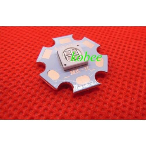 10W 7070 UV 395nm-400nm 6-8V 1.4A High Power Led on 20mm Copper Star PCB