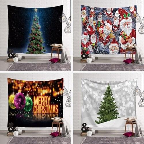 20Types Christmas Tapestry For Christmas Decorations Wall Hanging Beach Throw Towel Beach Blanket And Mat
