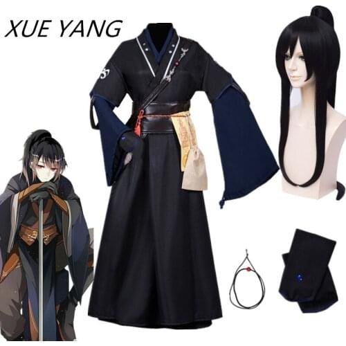 2020 Anime Mo Dao Zu Shi XUE YANG Cosplay Costume Grandmaster of Demonic Cultivation Cosplay Costume wig accessories full set