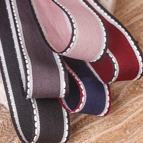 5 yards Jump Point Colorful Edge Grosgrain Ribbons Diy Hair Bowknot Gift Bouquet Packaging Material Clothing Accessories