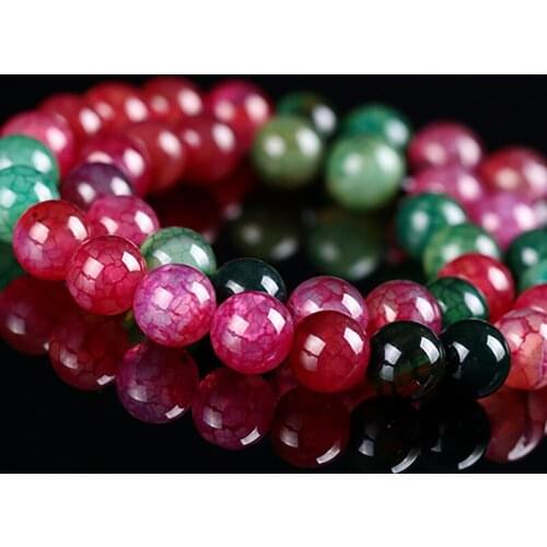 High Quality 4mm 6mm 8mm 10mm Flower Color Charm Natural Stone Beads Loose Spacer Bead For DIY Handmade bracelets Trendy Jewelry