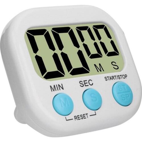 Digital Kitchen Timer Magnetic Backside Stand Countdown Alarm Mini LCD Big Digits Loud Alarm For Cooking Baking