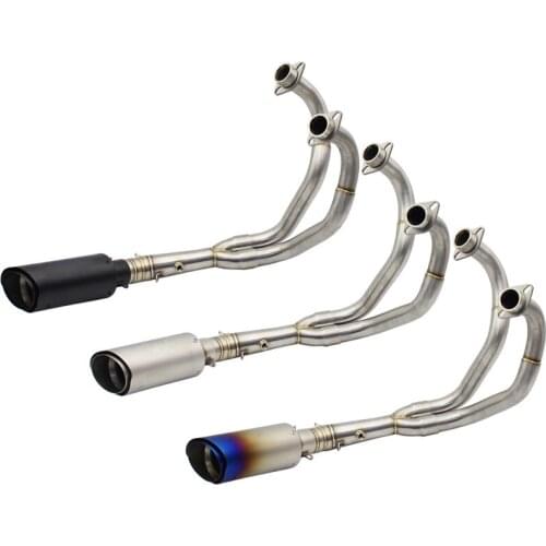 For Yamaha MT07 FZ07 MT-07 FZ-07 Tracer (2014-2018) XSR700 (2016-2017) Motorcycle Exhaust System Mid Tube Headers Muffler Pipe