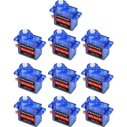 FEICHAO Mini SG90 9g Micro Servo for RC Helicopter Airplane Car Boat MG90S Metal/SG90 Plastic Gear Micro Servo Optional