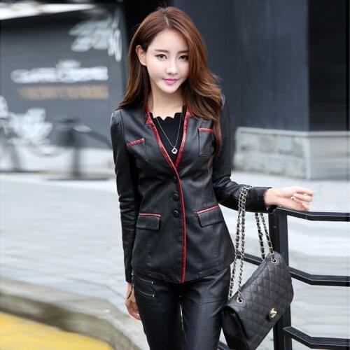 HIKAEOM Women's Leather Jackets