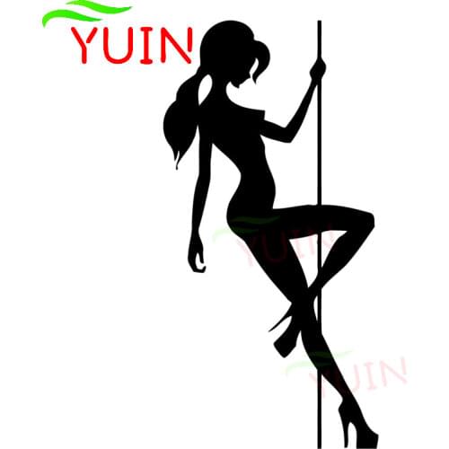 Personality Car Sticker Sexy Girl Pole Dance Cars Decal Fashion Body Window Decoration PVC Waterproof Sunscreen Stickers