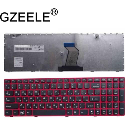 GZEELE NEW FOR Lenovo ideapad G580 Z580A G585 Z585 G590 Z580 G580A N580 N581 N585 N586 P580 P585 russian laptop keyboard red RU