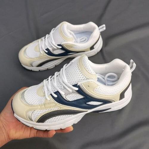 White Women Platform Shoes New Chunky Sneakers For Woman Lace-up Tenis Vulcanize Shoes Casual Fashion Dad Shoes Sneakers Basket