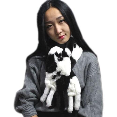 Linhaoshengyue Warm winter rabbit scarf