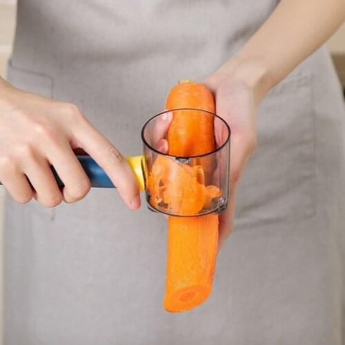 Multi-Function Peeler Vegetable Cutter Storage Type Peeling Knife Apple Peeler with Storage Box Stainless Steel Fruit Scraper