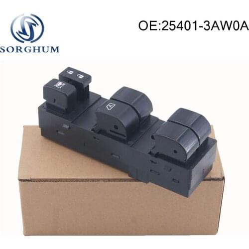 Front Left Electric Window Master Control Switch 25401-3AW0A 254013AW0A For Nissan Sunny
