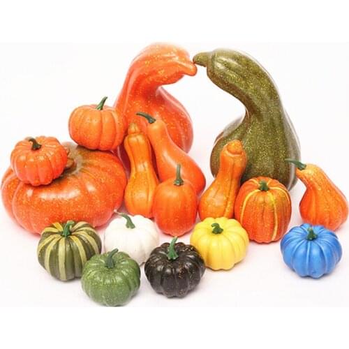 Holiday Party Pumpkin Fake Vegetables with Artificial Plastic Fruit Pumpkin Decor Pumpkin Farmhouse Decor Cheap Home Decor
