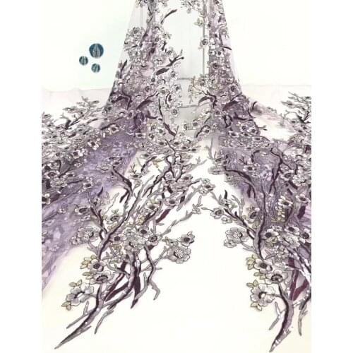 African-made wedding dress, African womens clothing in Nigerian fabric, Aso Ebi tulle lace ladies fabric FJ3411