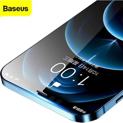 Baseus 0.3mm Tempered Glass For iPhone 12 11 Pro XS Max X Screen Protector Full Cover Protective Glass Film For iPhone 12Pro Max