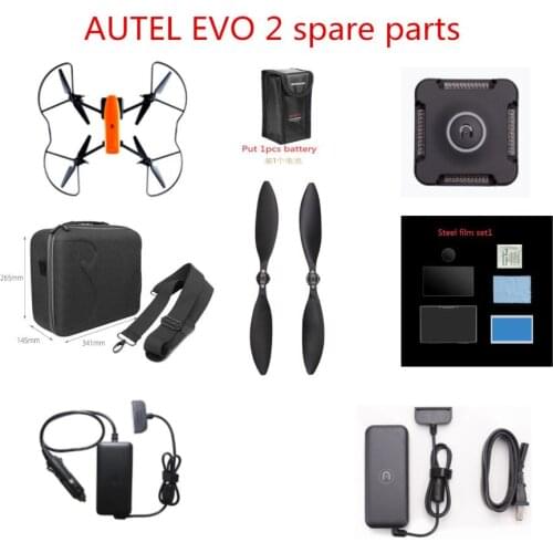 AUTEL EVO 2 EVO II RC Drone spare parts frame charger housekeeper Battery bag Steel film Shoulder bagpropeller blade Protection