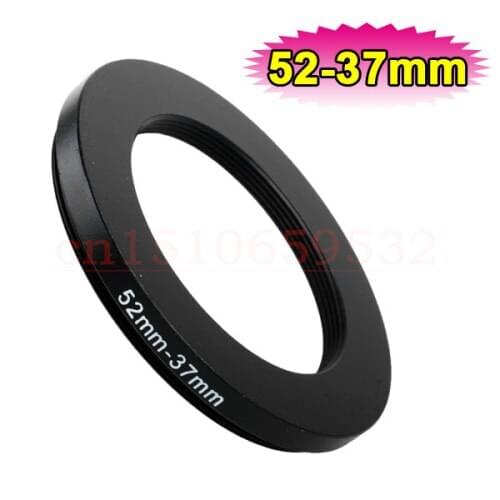 10pcs 52-37 mm Aluminum metal selling 52mm-37mm 52 to 37 Step down Ring Filter Adapter