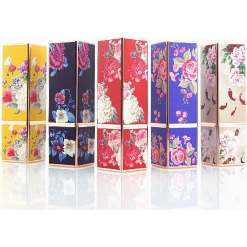 12.1 Empty 3D Colorful Printing Chinese style Heavy Lipstick Tube 30pcs