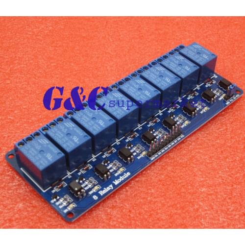 12V 8--Channel Relay Module with optocoupler PIC ARM DSP AVR diy electronics