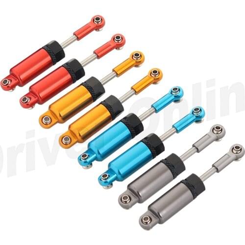 2pcs Aluminum Interior Spring Shock Absorber for WPL 1:16 B-14 Henglong C-14 C-24 Pickup Crawler Half Truck RC Car Modified Part
