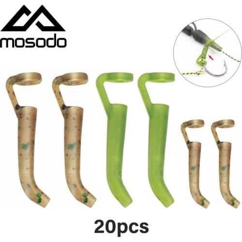 20PCS Carp Fishing Accessories Hook Sleeves Ready D-rig Line Aligner Hair Rigs Zig Rig Terminal Tackle Connect Pop Up Boilies