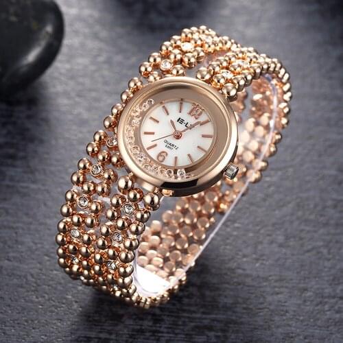 2019 Luxury Brand Crystal Hollow Strap Women Dress Watch Lady Quartz Watch Women Wristwatch Relogio Feminino Saat