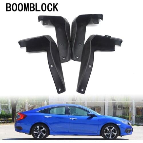 4pcs Car Front Rear Mud Flaps Mud Flap Mudguards Fender For 10th Honda Civic 2017 2016 Accessories New 4-Door Sedan