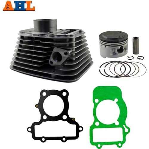 AHL 49mm Motorcycle Front or Rear Air Cylinder Block & Piston Kit & Head Gasket Kit for Yamaha XV250 XV 250