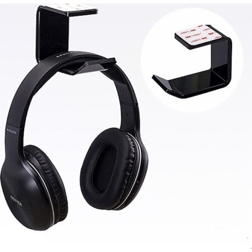 Acrylic Headphone Stand Bracket Display Shelf Kitchen Wall Mount Display Hook Headset Headset Hanger