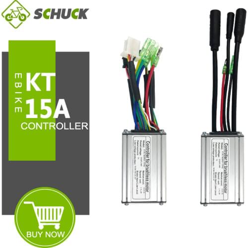 Electric Bike KT Controller 15A Brushless 6 Mosfet 36V 48V 250W 350W Ebike Accessories For bicycle conversion kit Accessories