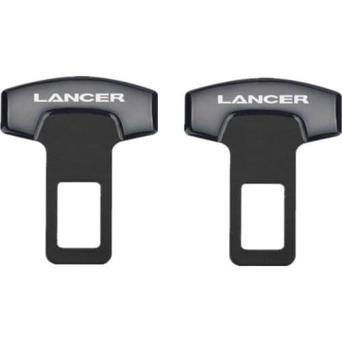 For Mitsubishi Lancer accessories car styling Car Belt Buckles Car Seat Safty Belt Alarm Canceler Stopper 2pcs