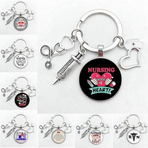 New Cute Medical Keychain With Love Angel Keychain Personalized Jewelry Thanksgiving Gift Keychain, Suitable For Nurses And Doct