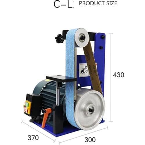 C-GE-L Light Vertical Abrasive Belt Sander 220V/380V/1500W Woodworking Polisher Sharpening Grinding Tools