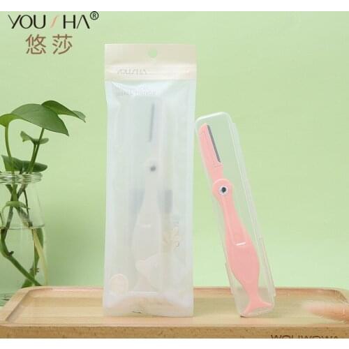 Dainiao Foldable Eyebrow Knife Stainless Steel Sharp Eyebrow Scraper PCs YX123