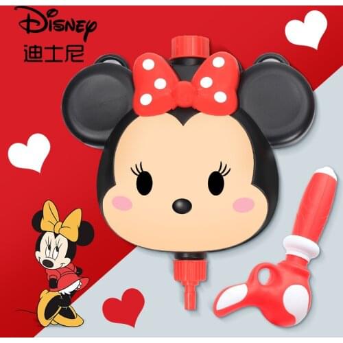 Disney cartoon Mickey Minnie childrens toy water jet backpack pull type water fight artifact boy large capacity girl bares wate