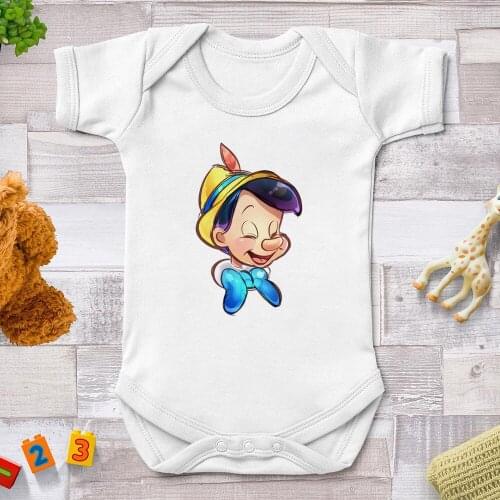 Baby Clothes Pinocchio Cartoon Print Newborn Rompers Baby Girl Baby Boy Jumpsuits Bodysuit Infant Toddler Baby Kids Clothes