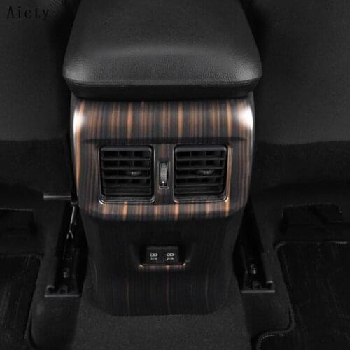 For Toyota RAV4 RAV 4 XA50 50 2019 2020 Peach Car Air Conditioning Rear Behind Armrest Box AC Molding Cover Kit Trim Accessories