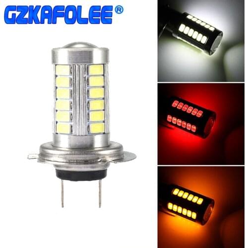 GZKAFOLEE Fog lamp h7 LED h4 h8 h9 h11 9005 9006 hb3 hb4 33SMD 3000K 6000K 500LM Car Lights Car Headlight Bulbs