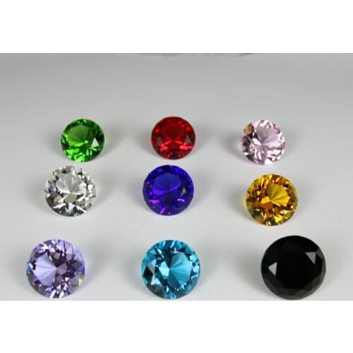 2cm Beautiful Promotional Crystal Diamond Glass Jewel Wedding Kid Gift Home Decor