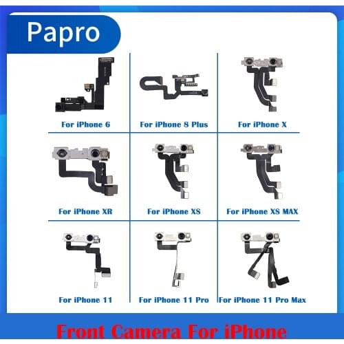 100% OEM Front Camera With Face ID Module Auto-Brightness For iPhone X XR XS 6 6S 7 8 Plus XS MAX 11 11Pro With Flex Cable