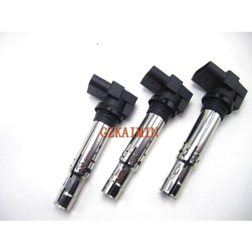 SET 4 IGNITION COIL PACKS PENCIL 036905715 For Audi A3 S3 FOR VW Eos Caddy CC Scirocco Tiguan Touran Polo