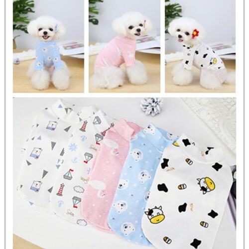 Dog Clothes Puppy T-shirt Pet Clothing Autumn and Winter Schnauzer Teddy Dog Small Dog 21 Running Base Shirt Puppy Clothes