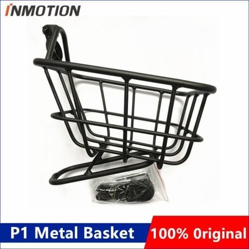 Original Metal Basket For INMOTION P1 Unicycle Self Balance Electric Scooter Metal Basket Accessories Skateboard