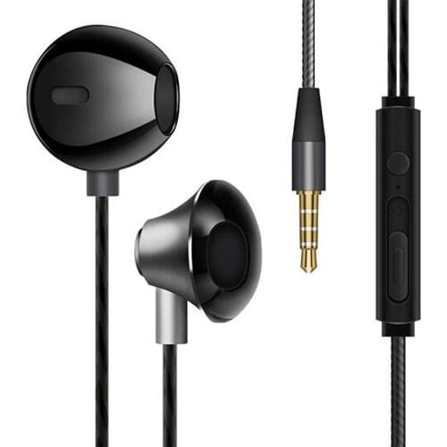 3.5mm Wired Stereo Deep Bass In-ear Earphone Phone PC Music Headset with Mic