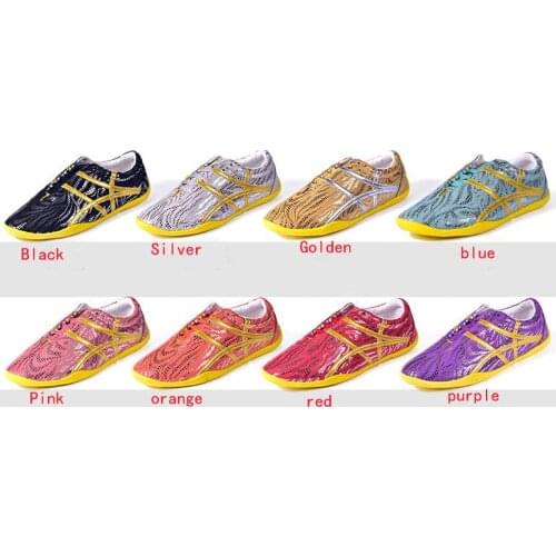 UNISEX Wushu performance sneakers practise tai chi taijiquan shoes kung fu martial arts shoes purple/red/blue/silver