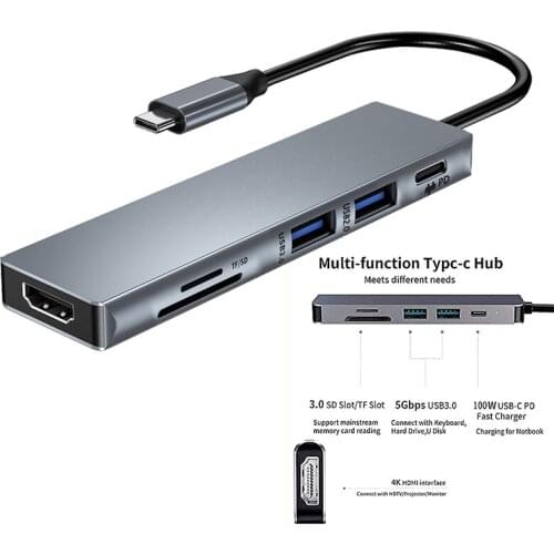 USB 3.0 3.1 2.0 Ultra Slim Data Hub Type-c HUB for Macbook,Mac Pro/mini,iMac,Surface Pro,XPS,Notebook PC,USB C HUB Hdmi